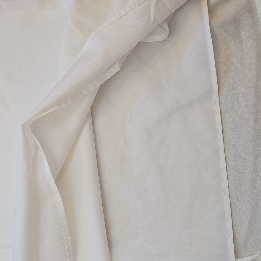 NWT, Zara, White Poplin Puff Sleeve Ruched Maxi Dress, Women's L - Picture 14 of 14
